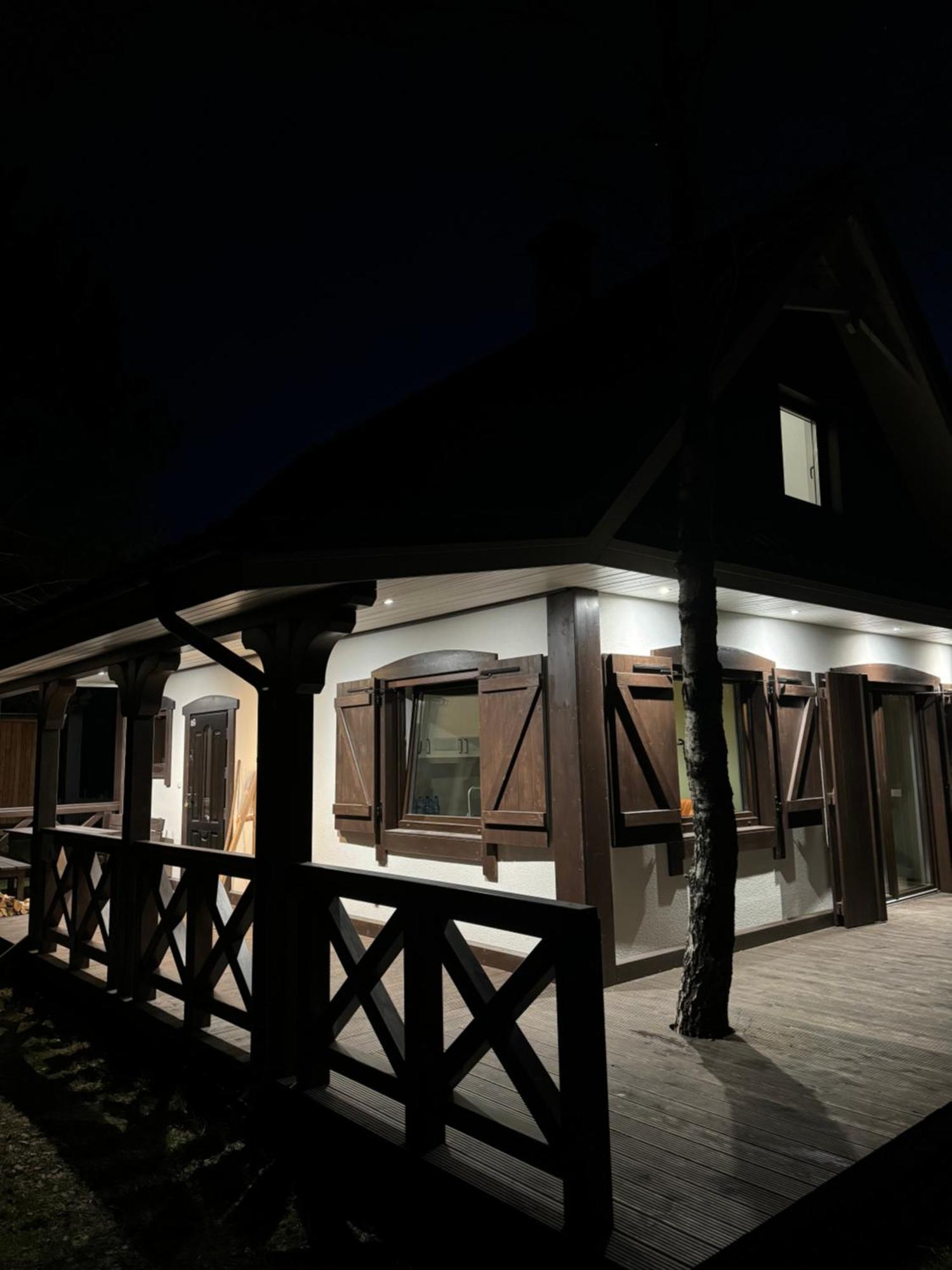 Lesna Osada Na Kaszubach - Drewniane Domy Na Wynajem Bartoszylas Buitenkant foto